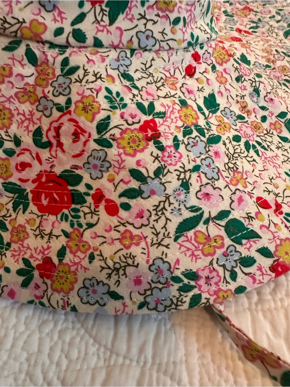 BAGGU X Laura Ashley Packable Sun Hat. OS - Picture 2 of 6